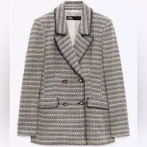 Blogger’s Fav! NWT Zara tweed double breasted blazer